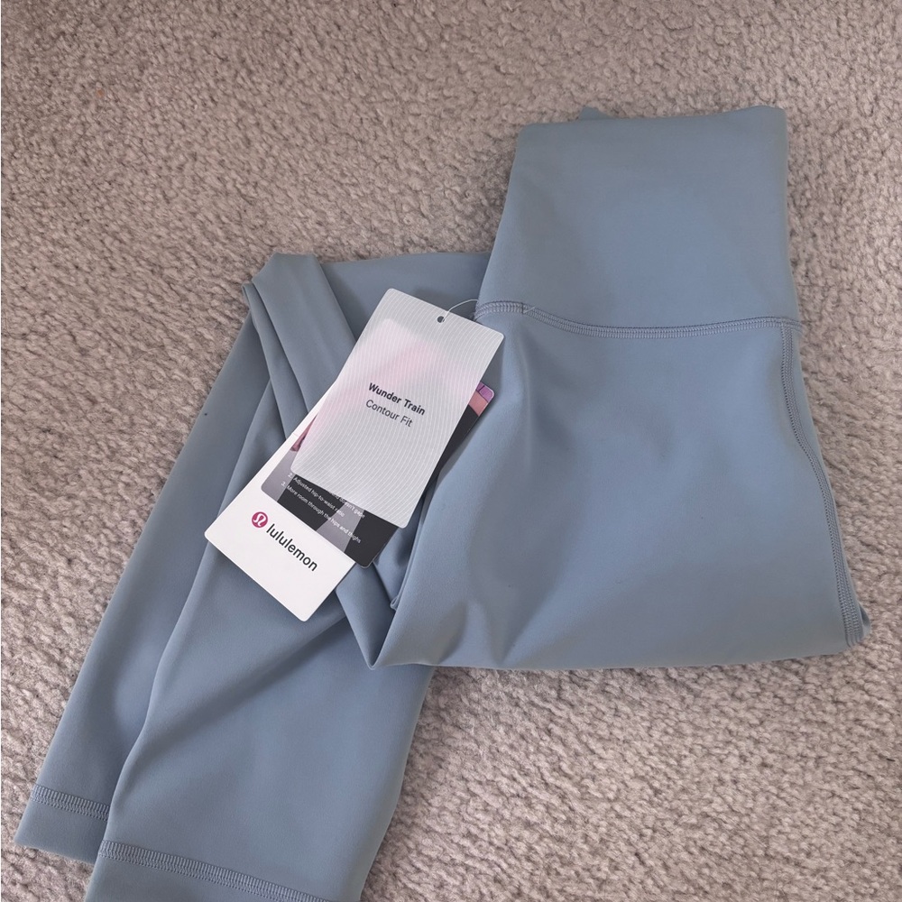 Lululemon Athletica Light Blue Contour Leggings